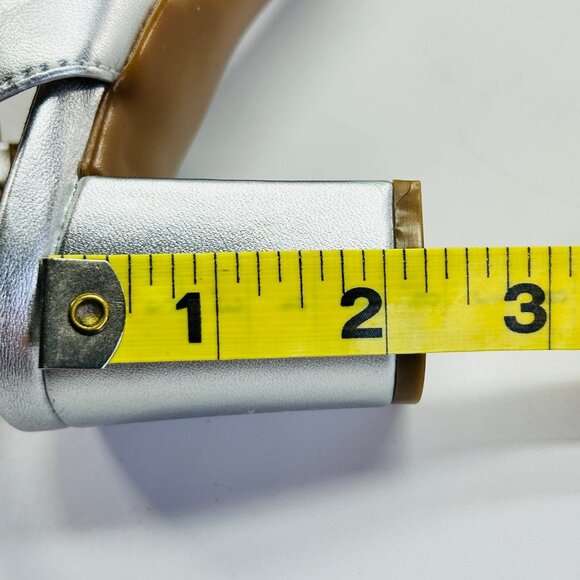 Naturalizer Bridget 4 Rhinestone Block Heel Sandal Size 6M Silver Dress Shoe - Picture 14 of 16